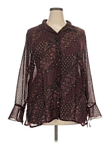 Apostrophe Long Sleeve Blouse (view 1)