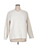 Cabin Creek 100% Polyester Solid Ivory Pullover Sweater Size XL - photo 1
