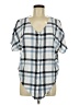 Style&Co Blue Short Sleeve Blouse Size M - photo 1