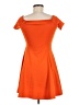 Zara Solid Orange Cocktail Dress Size M - photo 2
