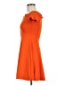 Zara Solid Orange Cocktail Dress Size M - photo 5