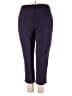 One World Solid Purple Casual Pants Size 3X - photo 2