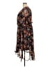 Connected Apparel Paisley Floral Tropical Brown Casual Dress Size 20 - photo 5