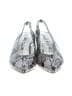 Anne Klein Print Silver Heels Size 8 - photo 2