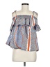 Antik Batik 100% Cotton Blue Sleeveless Blouse Size M - photo 1