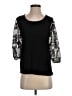 Kim & Cami Black 3/4 Sleeve Top Size S - photo 1