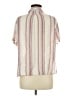 Rails Stripes Ivory Short Sleeve Blouse Size M - photo 2