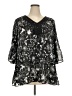 Woman Within 100% Polyester Black 3/4 Sleeve Blouse Size 22 (1X) - photo 1