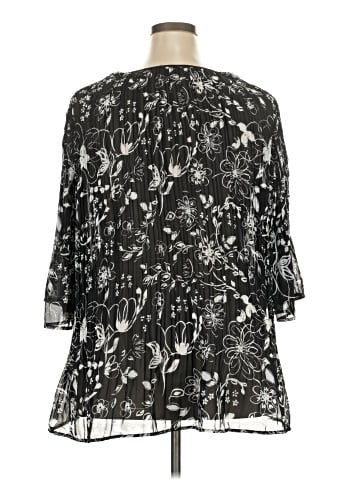 Woman Within 3/4 Sleeve Blouse (view 2)