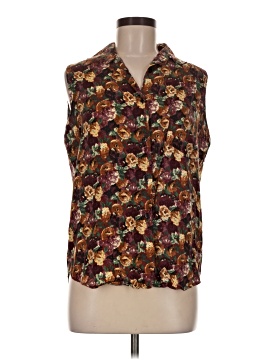 Assorted Brands Sleeveless Button Down Shirt