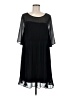 Maeve 100% Polyester Solid Black Cocktail Dress Size 8 Petite - photo 1