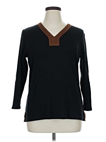 Lauren by Ralph Lauren 3/4 Sleeve Top (view 1)