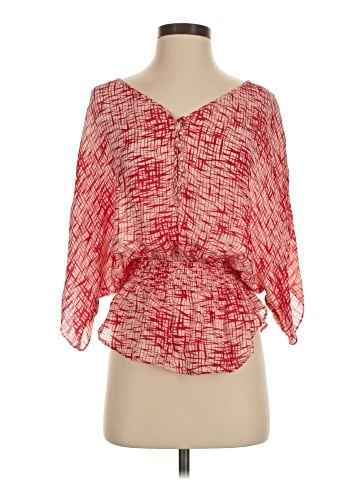 Parker 3/4 Sleeve Silk Top (view 1)