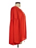 Belle + Sky 100% Polyester Red Long Sleeve Blouse Size L - photo 4