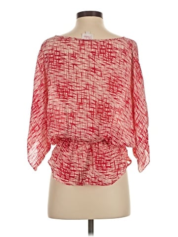 Parker 3/4 Sleeve Silk Top (view 2)