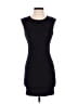Monteau Solid Black Casual Dress Size S - photo 1