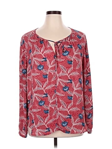 Rose + Olive Long Sleeve Blouse (view 1)