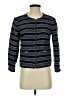 Ann Taylor LOFT Stripes Blue Jacket Size 4 - photo 1