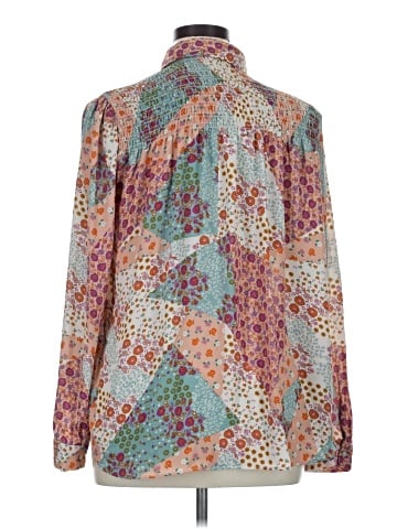 Rose + Olive Long Sleeve Blouse (view 2)