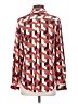 Classiques Entier Print Red Long Sleeve Silk Top Size XS - photo 2