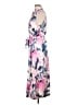 DKNY 100% Polyester Print Pink Casual Dress Size 12 - photo 5