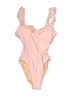 J.Crew Solid Pink One Piece Swimsuit Size 6 - photo 1