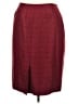 Le Suit 100% Polyester Chevron-herringbone Burgundy Formal Skirt Size 18 - photo 2