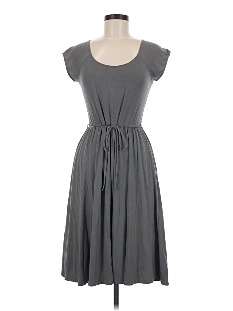 Pre-owned Garnet Hill Casual Dress In Gray