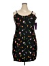 Pop Fit Graphic Black Cocktail Dress Size 4X - photo 1