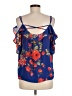 Skies Are Blue 100% Polyester Blue Sleeveless Blouse Size M - photo 2