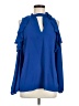 Ann Taylor LOFT 100% Polyester Blue Sleeveless Blouse Size M - photo 1