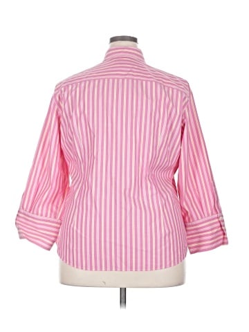 KIRKLAND Signature 3/4 Sleeve Button-Down Shirt (view 2)