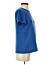 J.Crew 100% Polyester Blue Short Sleeve Top Size 4 - photo 4