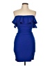 Sequin Hearts Blue Cocktail Dress Size 7 - photo 1