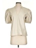 Steve Madden 100% Polyurethane Ivory Short Sleeve Blouse Size S - photo 1