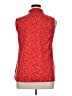 Lands' End 100% Cotton Red Sleeveless Button-Down Shirt Size 18 - photo 2