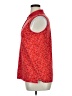 Lands' End 100% Cotton Red Sleeveless Button-Down Shirt Size 18 - photo 5