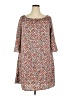 Speed Control 100% Polyester Print Brown Casual Dress Size 2X - photo 1