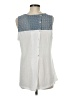 Coin 1804 White Sleeveless Blouse Size M - photo 2