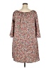 Speed Control 100% Polyester Print Brown Casual Dress Size 2X - photo 2