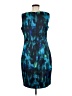 Tahari Graphic Teal Cocktail Dress One size - photo 2