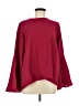 Halogen Burgundy Long Sleeve Blouse Size M - photo 1