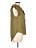 DKNY 100% Polyester Green Sleeveless Blouse Size L - photo 4