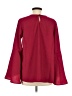 Halogen Burgundy Long Sleeve Blouse Size M - photo 2