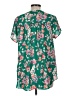 Torrid 100% Polyester Green Short Sleeve Blouse Size Med Plus (00) - photo 2