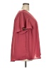 Torrid Burgundy Short Sleeve Blouse Size 3X Plus (3) - photo 4