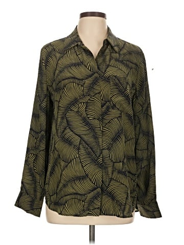 Ann Taylor Long Sleeve Silk Top (view 1)