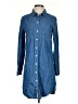 Old Navy 100% Cotton Blue Long Sleeve Button-Down Shirt Size S - photo 1