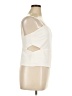 Bebe Solid White Ivory Sleeveless Blouse Size XL - photo 4