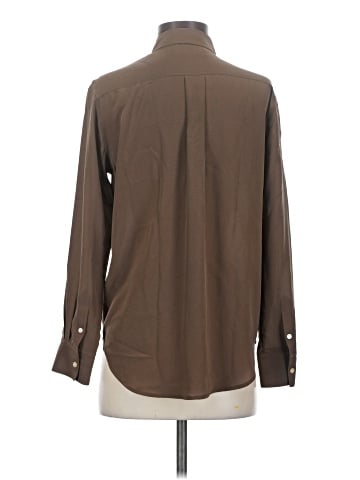 Everlane Long Sleeve Silk Top (view 2)